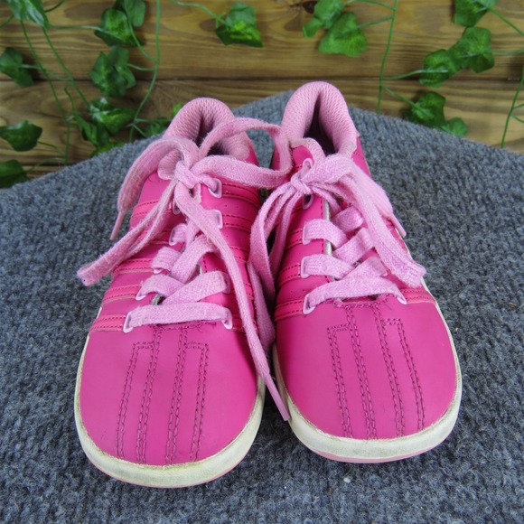K Swiss Girls Sneaker  Sz T 9 Medium Pink Synthetic Lace Up - Picture 2 of 6